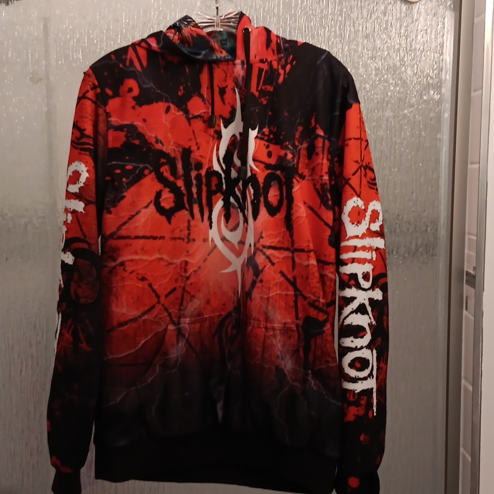 Slipknot Red and Black Hoodie